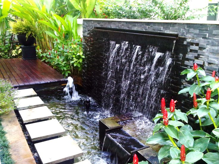 thiết kế thác nước hiện đại