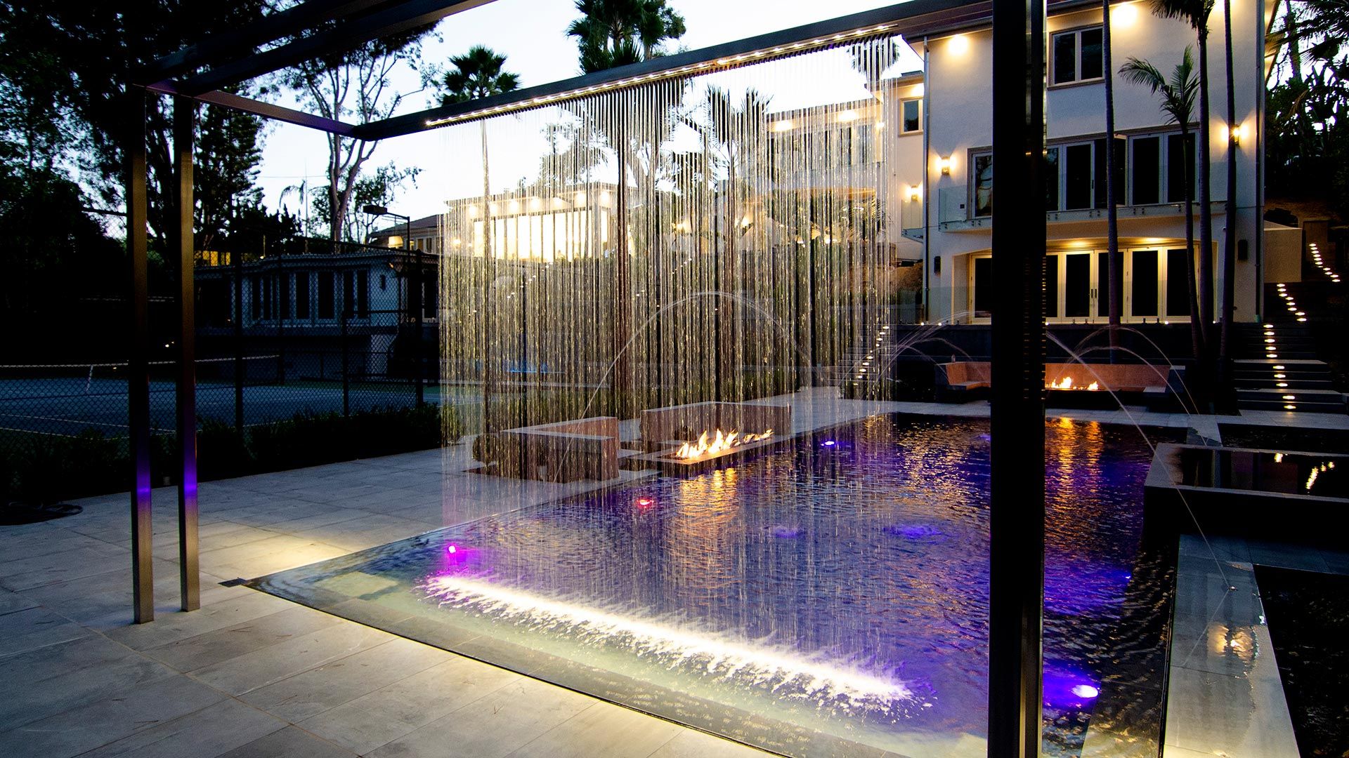 thiết kế màn nước nghệ thuật