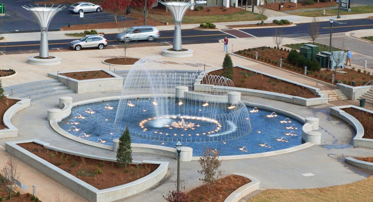 thi công đài phun nước công cộng